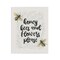 Stupell Industries Honey Bees & Flowers Please Wall Plaque Design by Lil' Rue